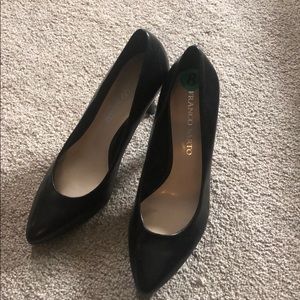 Franco Sarto Black Closed Toe Heels
